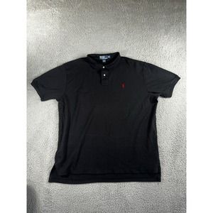 Vtg‎ Ralph Lauren Polo Shirt Men 2XL Short Sleeve Small Pony Preppy Casual Money